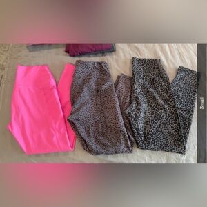 Pink and Leopard Print Leggings No brand